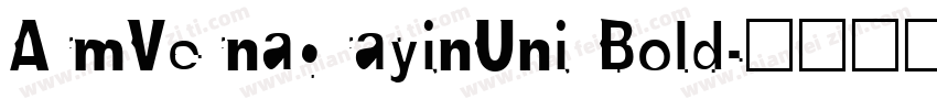 ArmVernagrayinUni Bold字体转换